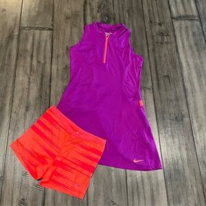 Nike Court Dri-FIT Club Sleeveless Golf Dress and Matching Shorts - Size Medium